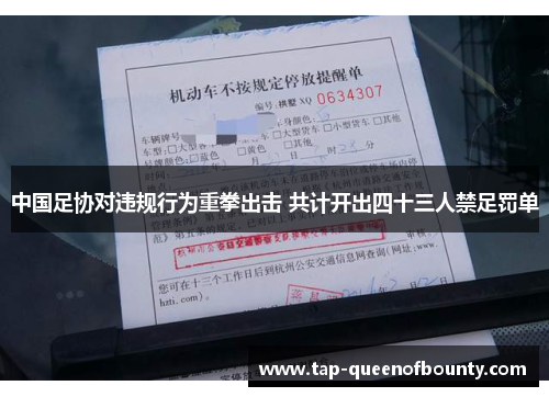 中国足协对违规行为重拳出击 共计开出四十三人禁足罚单 中国足协对违规行为重拳出击 共计开出四十三人禁足罚单